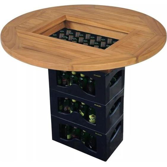 Dessus de table de bière - vidaXL - 70 cm - Bois massif - Marron - Droit