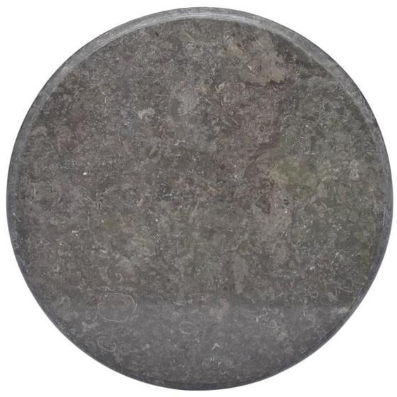 Dessus de table en marbre noir - VidaXL - Ø60x2,5 cm - Contemporain - Rond