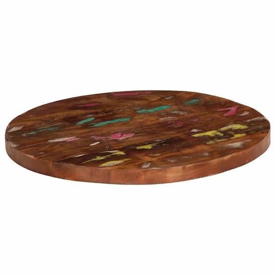 Dessus de table Ø 40x2,5 cm rond bois massif de récupération