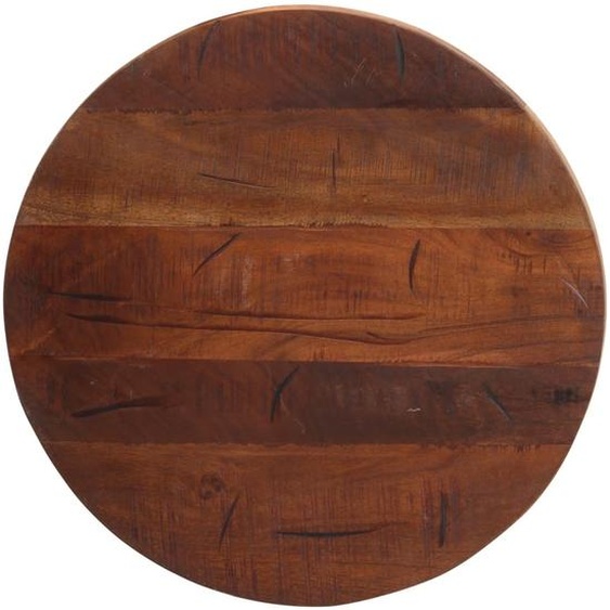 Dessus de table Ø 50x2,5 cm rond bois massif de récupération