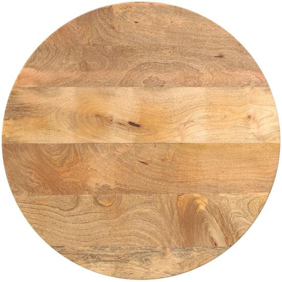 Dessus de table Ø 50x3,8 cm rond bois de manguier massif