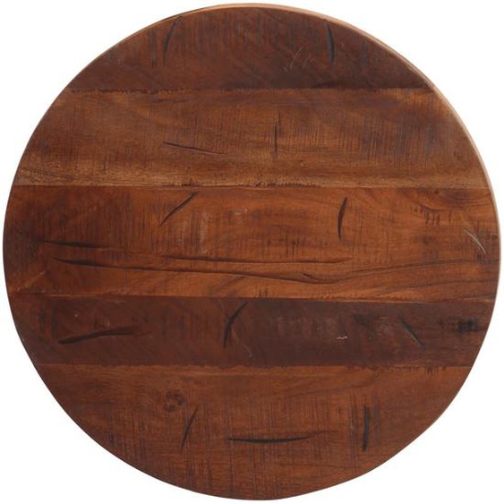 Dessus de table Ø 50x3,8 cm rond bois massif de récupération