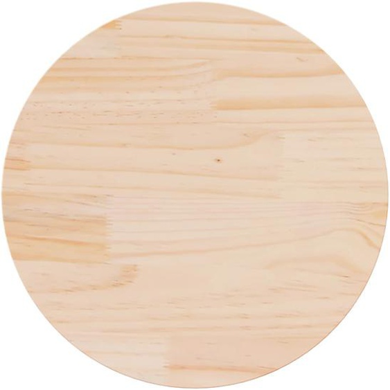 Dessus de table Ø50x2,5 cm Bois de pin massif