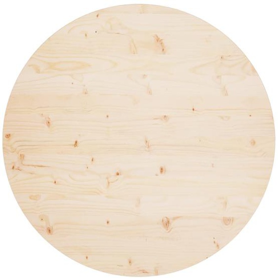 Dessus de table Ø90x2,5 cm Bois de pin massif