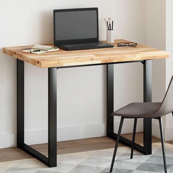 Dessus de table rectangulaire 100x80x4 cm bois massif dacacia