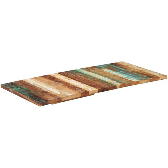 Dessus de table rectangulaire 60x120 cm 25-27 mm Bois récupéré