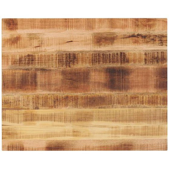 Dessus de table rectangulaire bois massif de manguier brut