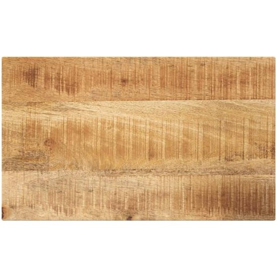 Dessus de table rectangulaire bois massif de manguier brut