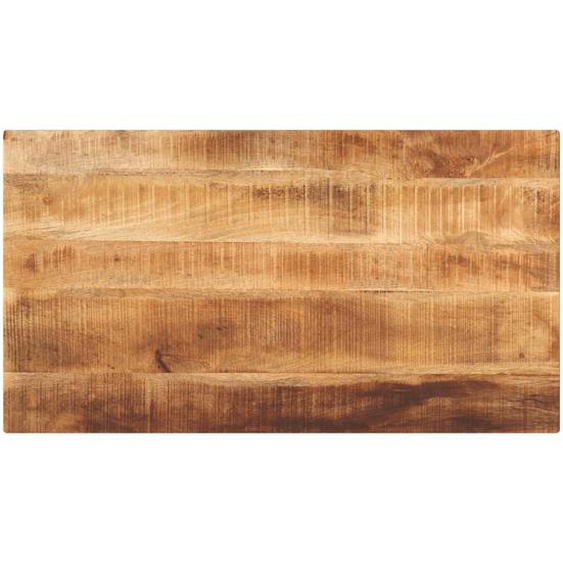 Dessus de table rectangulaire bois massif de manguier brut