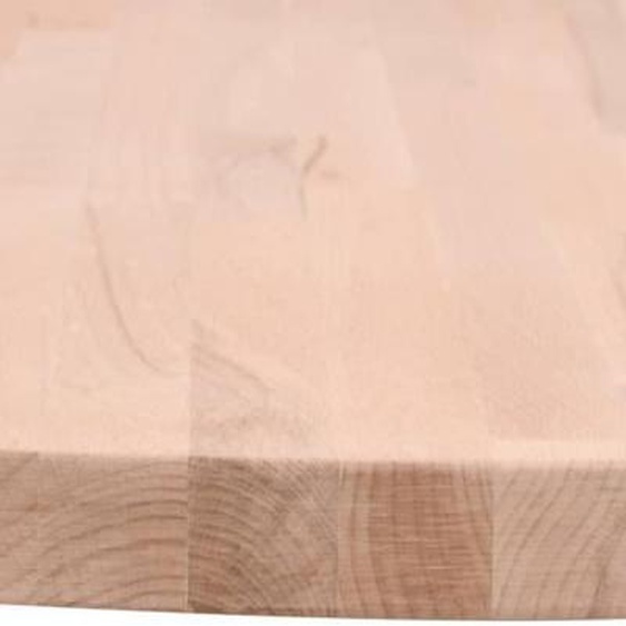 Dessus de table rond en bois de hêtre massif ZERONE - Diamètre 70 cm - Pour table basse