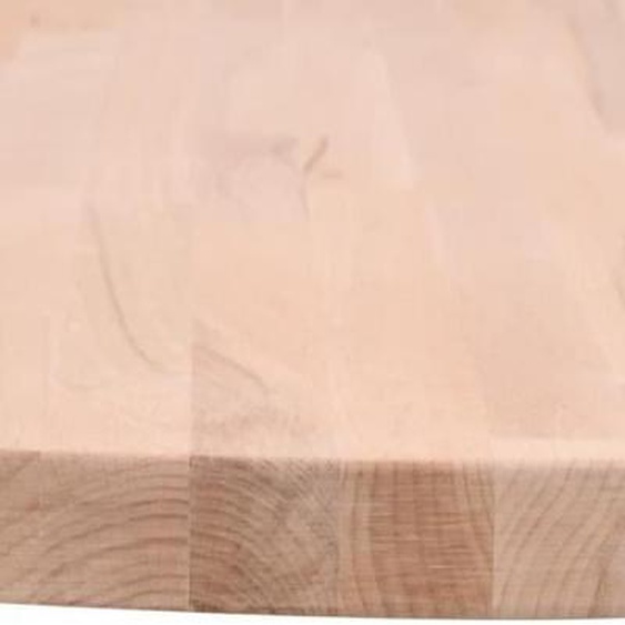 Dessus de table rond en bois massif de hêtre ZERONE - Diamètre 70 cm - Pour table basse