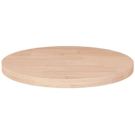 Dessus de table rond Ø40x2,5 cm Bois de chêne massif non traité