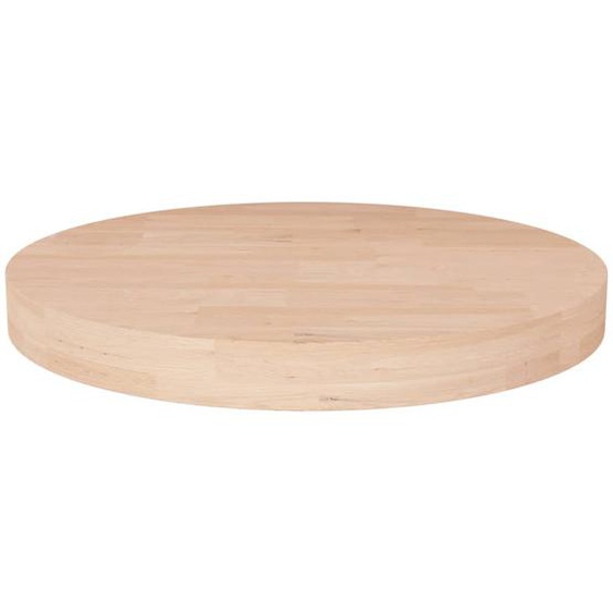 Dessus de table rond Ø40x4 cm Bois de chêne massif non traité