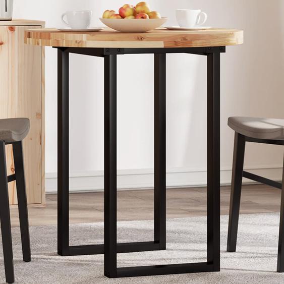 Dessus de table rond Ø70x4 cm bois massif dacacia