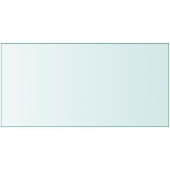 Dessus de table Transparent 50x100 cm Verre trempé