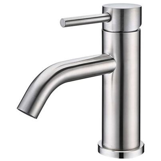 Detbom - Robinet Salle de Bain Mitigeur de Lavabo Monocommande pour Salle de Bain Robinet de Lavabo en Acier Inox Robinetterie Lavabo Brossée