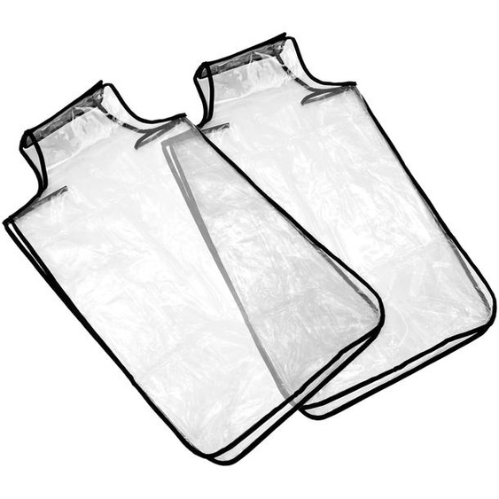 Deux housses de protection transparentes et étanches pour valises à roulettes