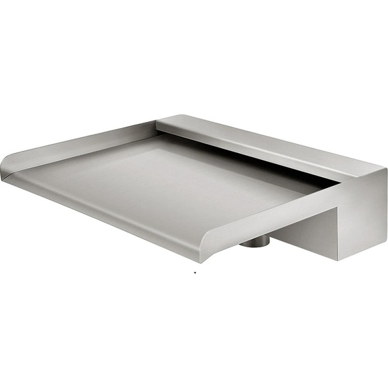 Déversoir en cascade, construction en acier inoxydable, installation facile, 30 cm