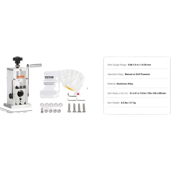 Dévidoir de fil, manuel ou actionné par perceuse, gamme de diamètres de fil polyvalente, 11,5-38mm