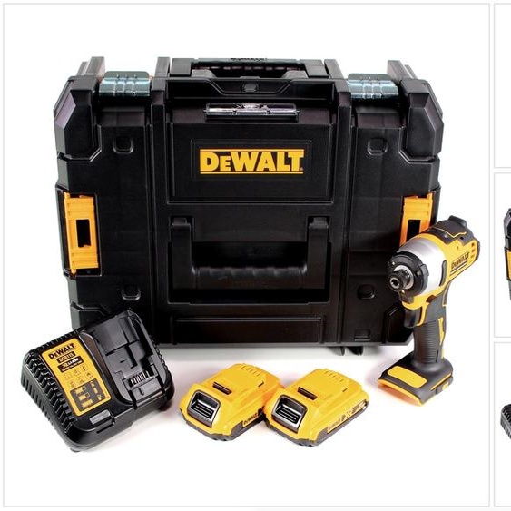 DeWALT DCF809D2T-QW - Clé à chocs - sans fil - 300 W - insert bus 1/4 - 190 N-m