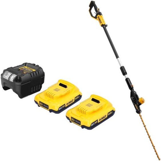 DeWalt DCMPH 566 D2 Taille-haies sans fil 18 V 55 cm + 2x batterie 2,0 Ah + chargeur