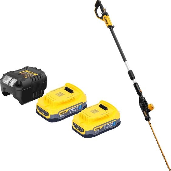 DeWalt DCMPH 566 E2 Taille-haies sans fil 18 V 55 cm + 2x Powerstack batterie 1,7 Ah + chargeur