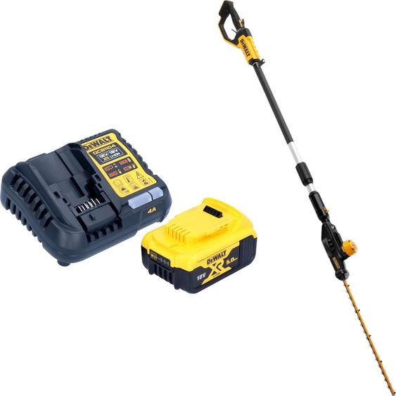 DeWalt DCMPH 566 P1 Taille-haies sans fil 18 V 55 cm + 1x batterie 5,0 Ah + chargeur