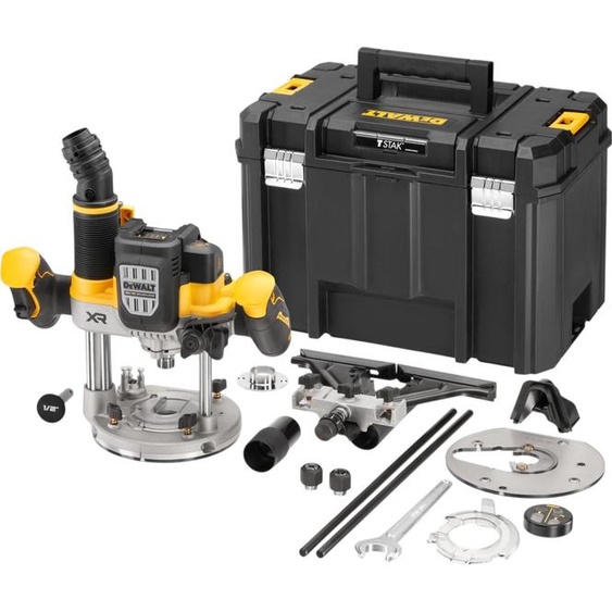 DEWALT DCW620NT-XJ, socle plongeant, sans balais, noir, jaune, 23000 RPM, 8 (5/16), 12.7 (1/2), 11000 RPM