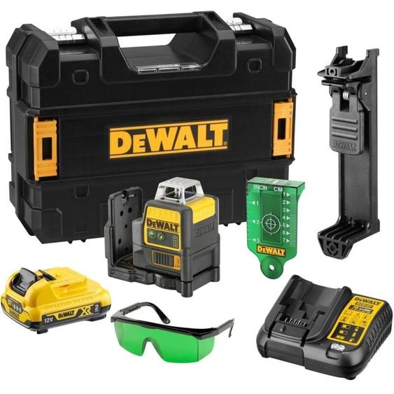 Dewalt - Laser lignes croisées DCE0811D1G (vert) 360° avec batterie + chargeur en mallette