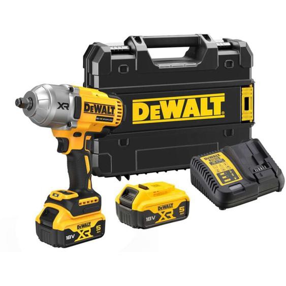 DeWALT Outillage - Clé à chocs AKU 18V, 2x batterie 5,0 Ah XR, chargeur DCF900P2T