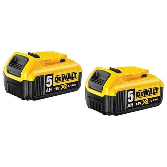 Dewalt - Pack 2 batteries 18V xr Li-Ion 5,0 Ah DCB184P2