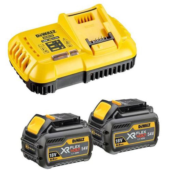 Pack énergie xr Flexvolt 2x 18V/54V 6Ah/2Ah + Chargeur Dewalt DCB118T2