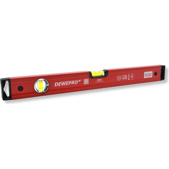 DEWEPRO Niveau à bulle professionnel - aluminium laqué rouge, longueur : 30cm 0,3m