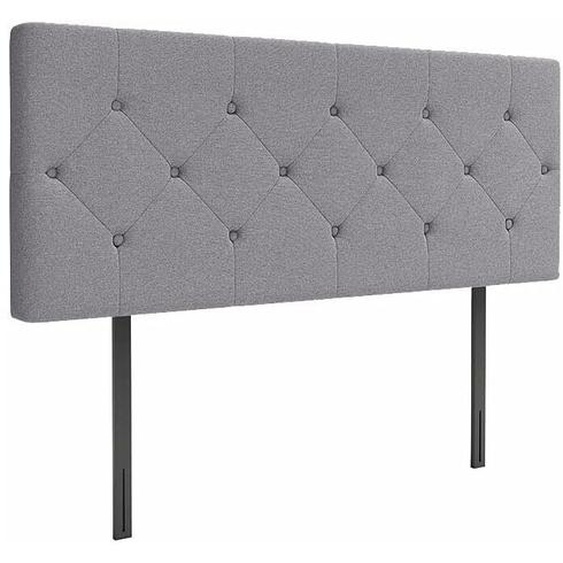Tête de lit rembourrée Dewinner Tissu capitonné,Épaisseur Totale de 8 cm (140x100cm)
