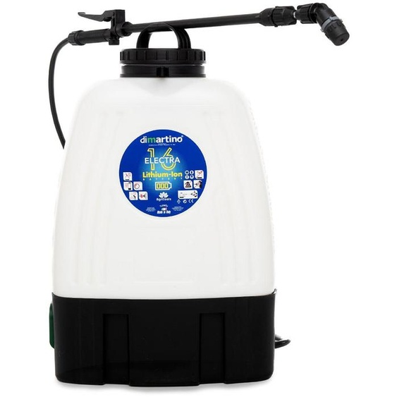 Di Martino Electra 16, Pulvérisateur de jardin à dos, 18,5 l, 17 l, Noir, Blanc, Polypropylène, Polypropylène
