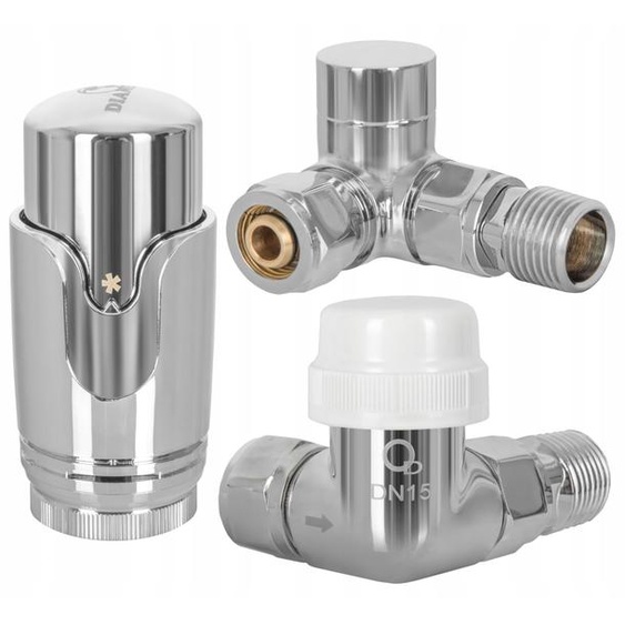 Diamond Ensemble thermostatique axial droit chromé ART.432.P-ZEST.OS.CH