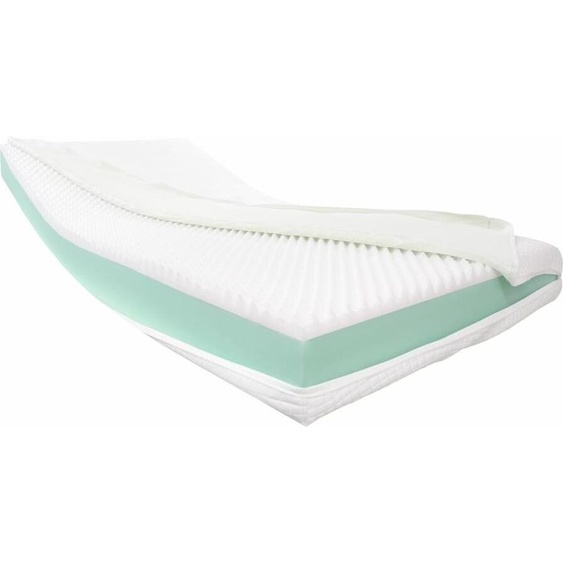 Dibapur® Visco 3D Air Fresh : Matelas orthopédique en mousse à mémoire de forme (Visco) et en mousse à froid (H3), dimensions (175x190), densité élevée, environ 16 cm dépaisseur, avec housse 3D Air Fresh lisse, hauteur totale denviron 16,2 cm