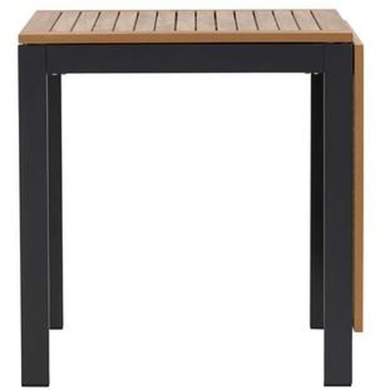 Diego table de café L70xL70/132cm avec plateaux supplémentaires noir.
