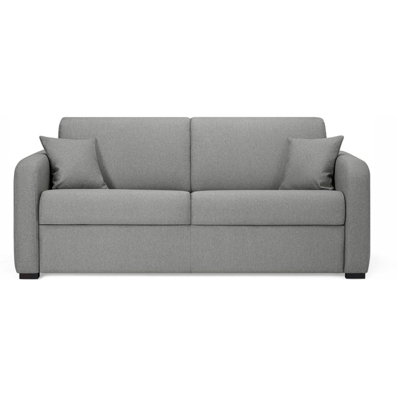 DIJON - Canapé convertible 2 places - Tissu tissé, Gris clair