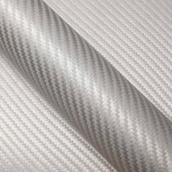 DIMEXACT - Covering carbone argent pour toutes surfaces - 152 cm x 2.5 m - en Rouleau