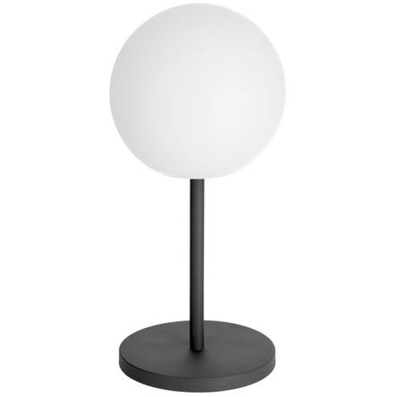 Dinesh - Lampe à poser ronde et sans fil ø30cm - Couleur - Blanc