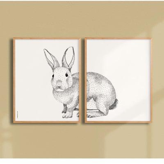 Diptyque affiches atelierDAZAT - Lapin