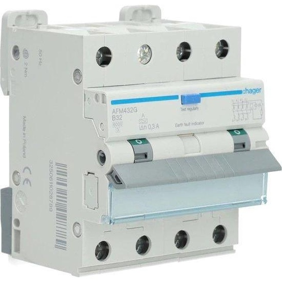 Disjoncteur différentiel HACO AFM432G Compteur dénergie E375J