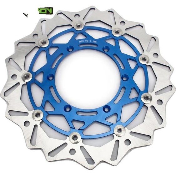Disque de frein pour Suzuki DR-Z 400 SM, surdimensionné 320 mm, acier inoxydable durable, disque bleu