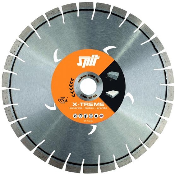 Disque diamant XTREME 230x22,23mm pour béton segment de 10mm - SPIT - 610096