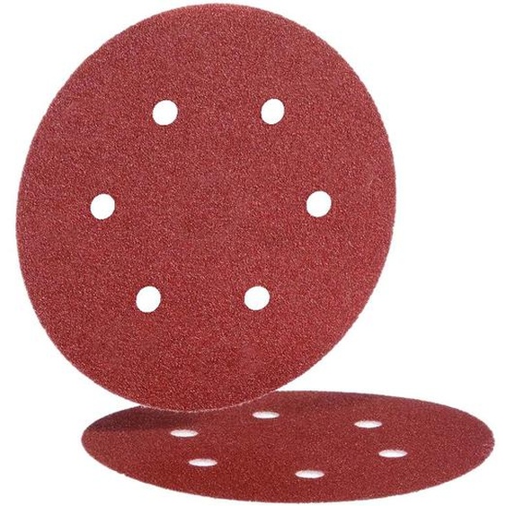 Disque papier Velcro BW115 de 150mm 6 trous grain 120 boîte de 100 - HERMES - 6381108