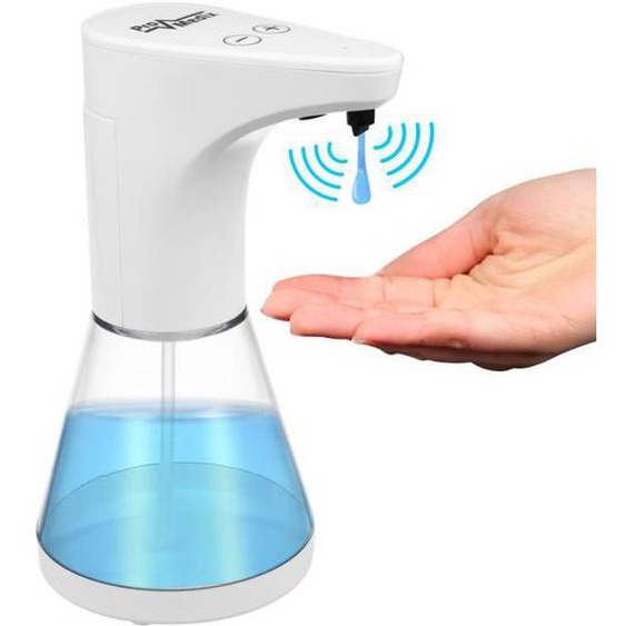 Distributeur de savon automatique - PR-530 - Blanc - 480 ml - Sans contact - 5 niveaux de régulation