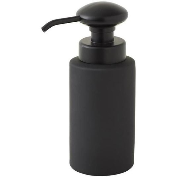 Distributeur de savon en céramique Noir City 8 x 8 x 17 cm