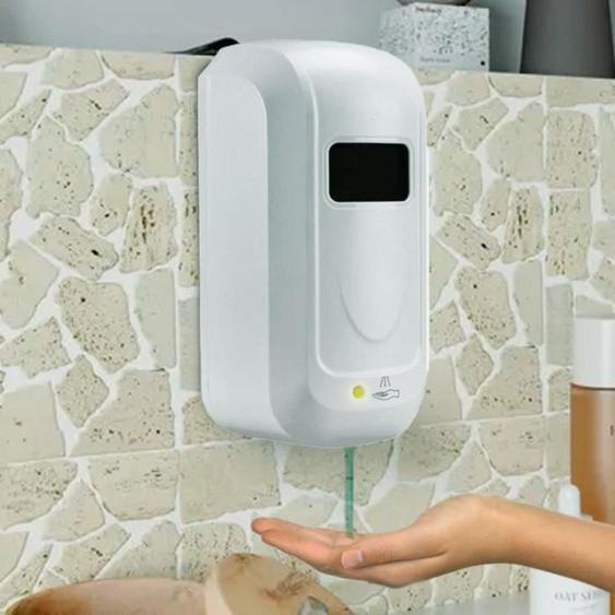 Distributeur de Savon liquide ou Gel automatique mural sans contact - 1L Rechargeable