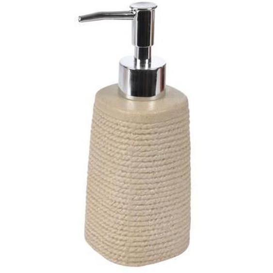 Distributeur de savon - Marina - Modèle Marina - Beige - 7 x 18 cm - Économie de savon